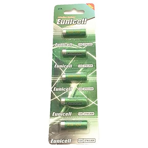 Hillflower 10 Piece 27A A27 MN27 L828 CA22 27 Card 0% Mercury 0% Hg 12V Alkaline Battery Cover