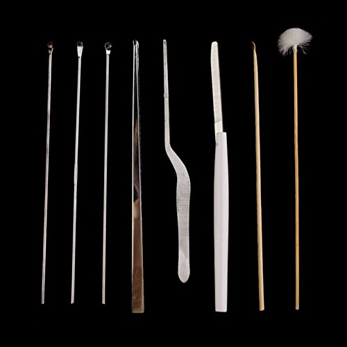 AKOAK 8 Pcs/Set Ear Pick Ear Wax Removal Cleaner Ear Care Tools Multifunction Beauty Tool Kit image 5