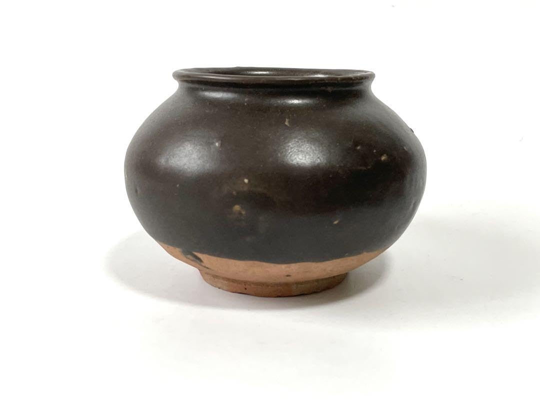 Amazon.co.jp: アンティーク 工芸品 骨董 李朝 褐釉 黒高麗 小壺 壺 丸 Amazon.co.jp: アンティーク 工芸品 骨董 李朝 褐釉 黒高麗 小壺 壺 丸