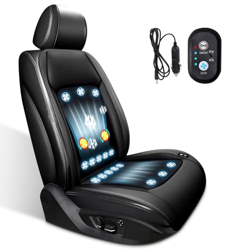 2025 New ICY Seat Car Cooling Cushion ICY Seat Cover ICY Seat for Cars Three-Speed Adjustable Intelligent Start and Stop for All Seats - Make Driving Cooler (Black)