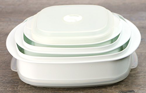 Image of Calypso Basics by Reston Lloyd 6-Piece Microwave Cookware, Steamer and Storage Set, White