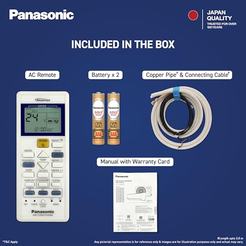 Image of Panasonic 1.5 Ton 5 Star New Star rated Premium WiFi Inverter Smart Split AC (DustBuster Tech,Matter Enabled,AI,nanoe, Higher Airflow, Copper Cond., 8in1 Convertible, 4-Way, CS /CU-HU18CKY5XFMH-P,Grey)