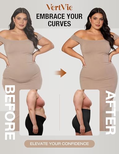 Image of Vertvie Tummy Control Shapewear Shorts High Waisted Butt Lift