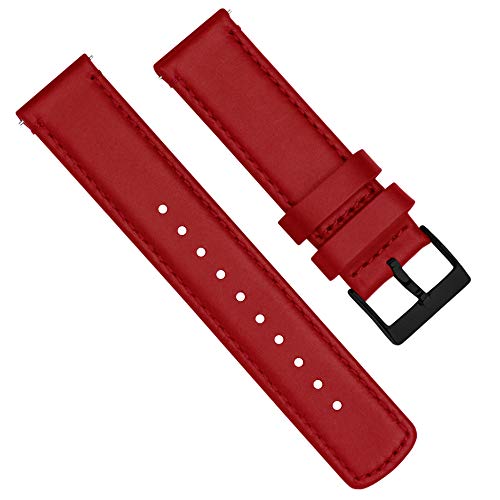 Image of BARTON WATCH BANDS - Top Grain Leather Watch Bands Compatible with Apple Watch Models - 1, 2, 3, 4, 5, 6, 7, 8, 9, 10, SE, Ultra & Ultra 2
