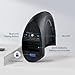 TECKNET Ergonomic Mouse, Wireless Bluetooth Vertical Mouse, 4800 DPI Optical Tracking, 6 Adjustable DPI, Quiet Clicks, 2.4GHz with USB A Receiver, 12 Months Battery, 6 Buttons, Wide Compatibility