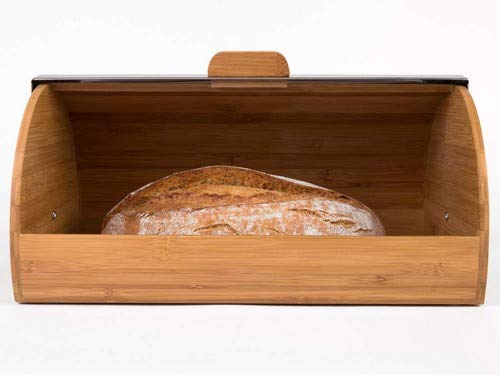 Foto von Zeller 25344 Brotkasten, 39 x 25.5 x 18.5 cm, Bamboo/Edelstahl, Sonstige