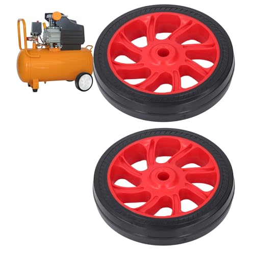 2 Piezas Ruedas para Compresor de Aire, 6in Universal Rueda de Compresor de Aire Piezas de Repuesto con Agujero de 12mm Dia.