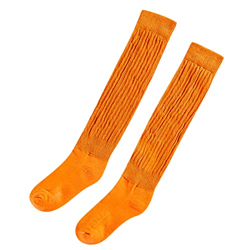 Image of Century Star Knee High Slouch Socks for Women - 80s 90s Scrunch Socks Soft Leg Warmers Stacked Boot Socks Holiday Daily