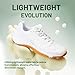 ZVC Pickleball Shoes Men Tennis Shoes Sneakers for All Court Racquetball Athletic Shoes for Badminton Squash Sport White