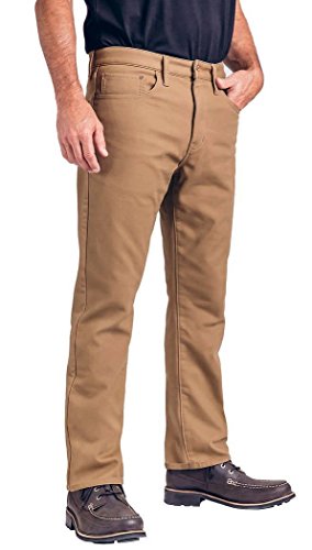 Weatherproof Vintage 1948 Fleece-Lined Jeans Classic Straight Leg (38W x 32L, Tan)