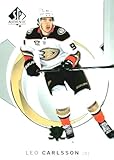 2024-25 SP Authentic #29 Leo Carlsson Anaheim Ducks Official Hockey Card in Raw (NM or Better) Condition