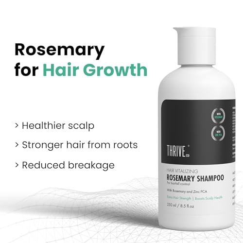 Image of ThriveCo Rosemary Hair Care Combo | Shampoo 250ml, Conditioner 250ml & Hair Water Spray 100ml | Hair Fall Control & Growth Support