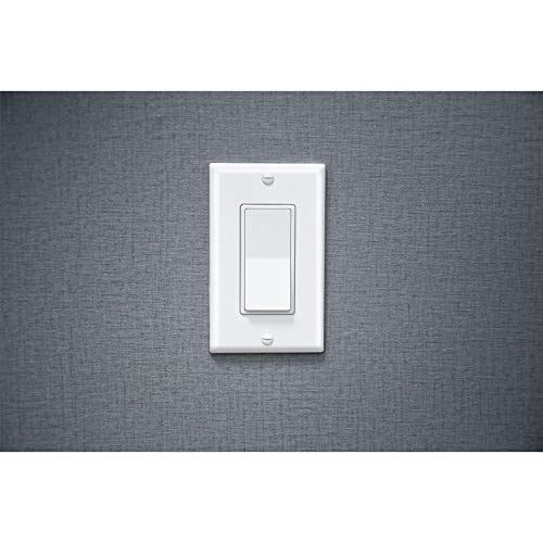 10 Pack - ELECTECK Single Pole Rocker Light Switch, 15A/120V, Wall Plate Included, UL Certified, White - Thumbnail 2