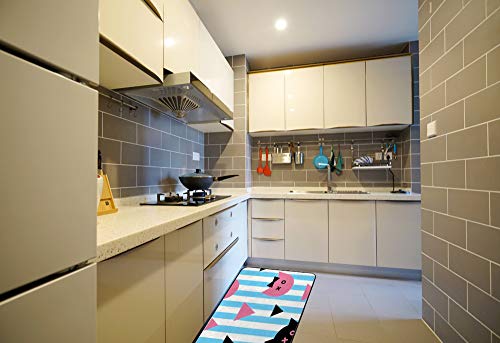 Tapis de cuisine antidérapant lavable imperméable 39x20 inch