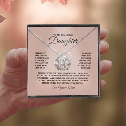 Perfect-Present-for-Daughter-from-Mom-Sterling-Silver-Heart-Pendant-with-Sentimental-Message-Card-Jewelry-Gift-for-Daughters-Birthday-Graduation-Christmas-Elegant-Ready-to-Gift-Box