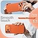JETech Liquid Silicone Case for iPhone 17 Pro Max 6.9-Inch, Silky Soft Touch Full-Body Protection, Anti-Scratch Shockproof Phone Cover with Microfiber Lining (Orange)