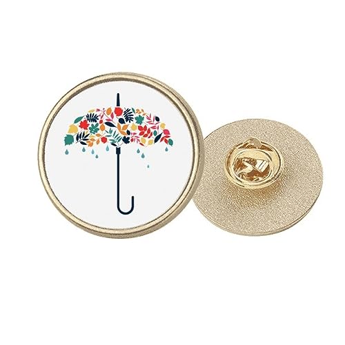 Broche ronde en métal doré pour égayer les tenues unies et ternes