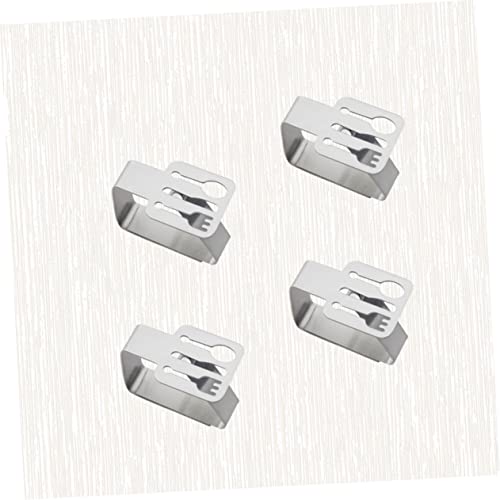 PRETYZOOM 4pcs Metal Stand Table Skirt Clips Tablecloth Flexible Clip Desk Topper Table Cloth Outdoor Tablecloth Clamp Outdoor Table Cover Desktop Stand Moon Decor Outdoor Decor Leaf Wedding
