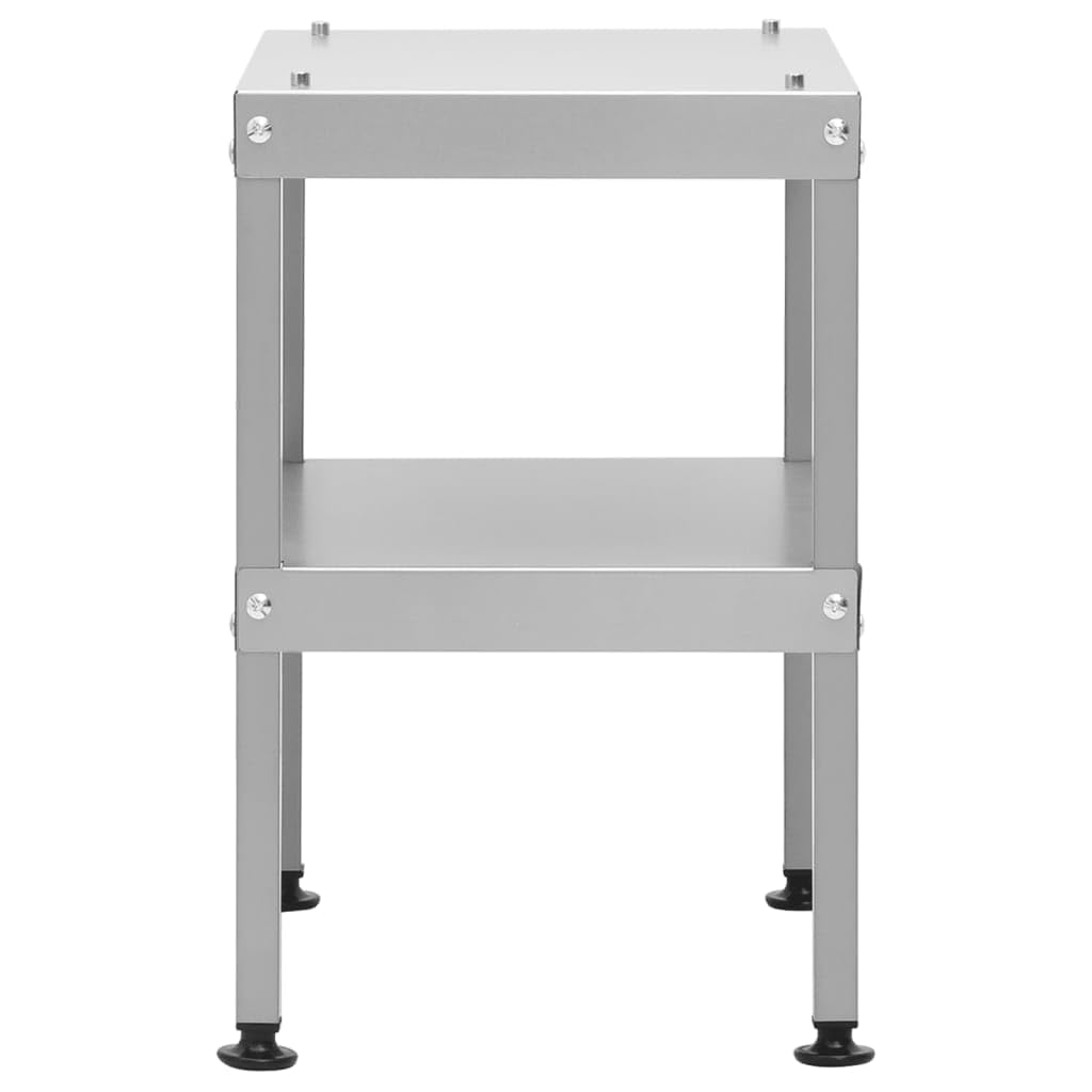 Mesa para horno ahumador 40 x 28 x 44,5 cm, acero galvanizado