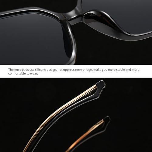 Lunettes de soleil surdimensionnées pour femmes et hommes élégantes style punk vintage