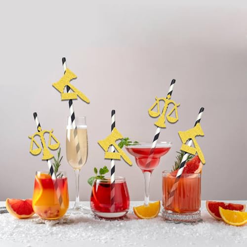 Pitillos Decorativos de Papel para Graduación 24 Pzas miniatura 6