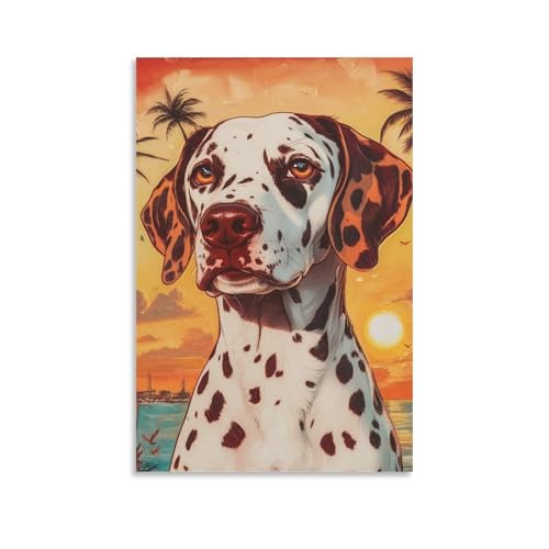 Cuadro en lienzo DALMATIANOO de 50x75cm para salon decoracion moderna