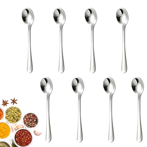 8Stk Espressolöffel,Kleine Löffel,Teelöffel,Espressolöffel Mini,Kaffeelöffel 7.5cm,Espresso Löffel Klein,Gewürzlöffel,Mini löffel für...
