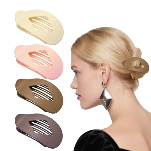 Pinces à cheveux françaises de style minimaliste avec pinces rondes et carrées