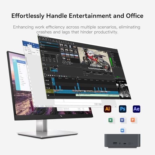 Image of Beelink EQR5 Mini PC AMD Ryzen 5 5650U(6C /12T,up to 4.2GHz), Mini Computer 8GB DDR4 RAM 500GB PCIe3.0x4 SSD Dual LAN,Support 4K Dual Screen Display (2*HDMI) /WiFi6 /BT5.2 /Office Micro PC