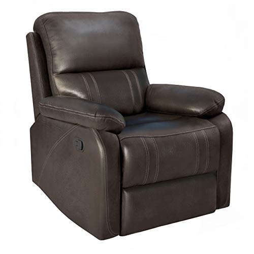 Merax PU Leather Manual Chair Reclining Sofa and...