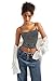 SUUKSESS Women Double Line Square Neck Tank Top Summer Going Out Tops Sleeveless Basic Cami Shirts (Black Polka Dots, S)