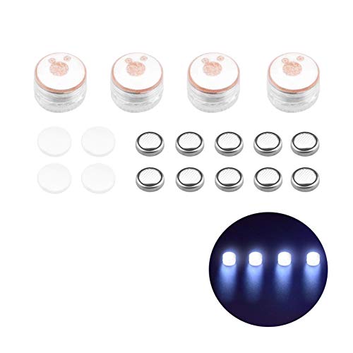 CALIDAKA 4pcs Drone LED Signal Lights Flashing Signal Light Drone Night Flying LED Light,Drone Strobe LED Light Drone Warning Light Night Navigation Light for Mavic Air 2/Mini/Pro/Spark/