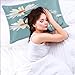 Satin Pillowcase for Hair and Skin, Cute Daisy Flower Floral Soft Silk Pillow Case Queen Size with Envelope Closure Slip Cooling Pillow Cover Gifts for Women Man 20x30 Inches,B-0333