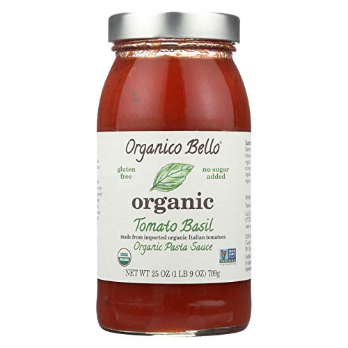 Organico Bello Organic Pasta Sauce Tomato Basil - 25 oz