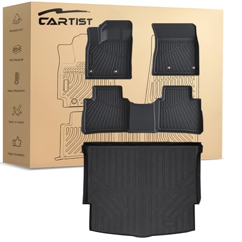 Cartist Floor Mats & Cargo Liner Custom Fit for Nissan Rogue 2021-2025 2026 (NOT for Rogue Sport) Accessories All Weather Cargo Liners Carpet Protection TPE Odorless