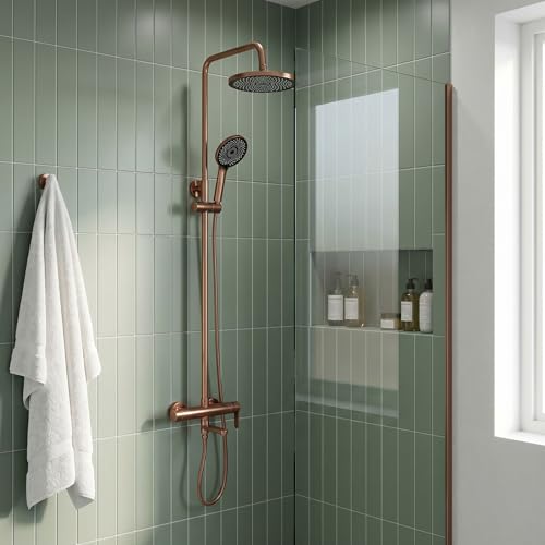 Kit de douche Rea Arcos d'exception en laiton et cuivre brossé - 3