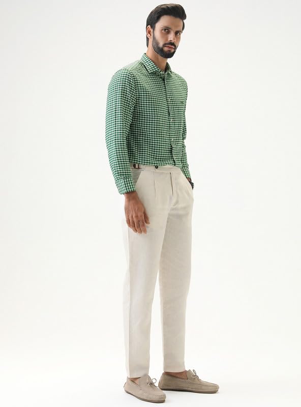 Image of Andamen Men Dobby Full Sleeve Cutaway Shirt