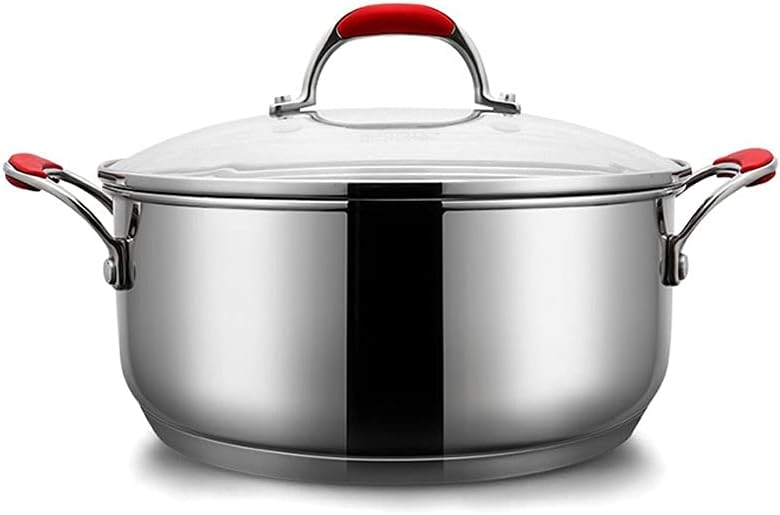 ストックポットステンレス鋼スープ調理鍋蒸し器調理器具シチュー缶詰ソースポット用 ストックポット ステンレススチール スープポット 電磁調理器対応  調理鍋 調理器具 シチューポット 缶詰ポット ソースポット 蓋付き ERTXGBA ストックポットステンレス鋼スープ調理鍋 ... Ihストックポット | ガラス製調理器具蓋付きステンレススチールポット | スープポット シチューポット ソースパン ストックポット