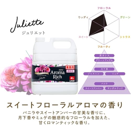 ソフラン アロマリッチ ジュリエット 液体柔軟剤 詰め替え 4L