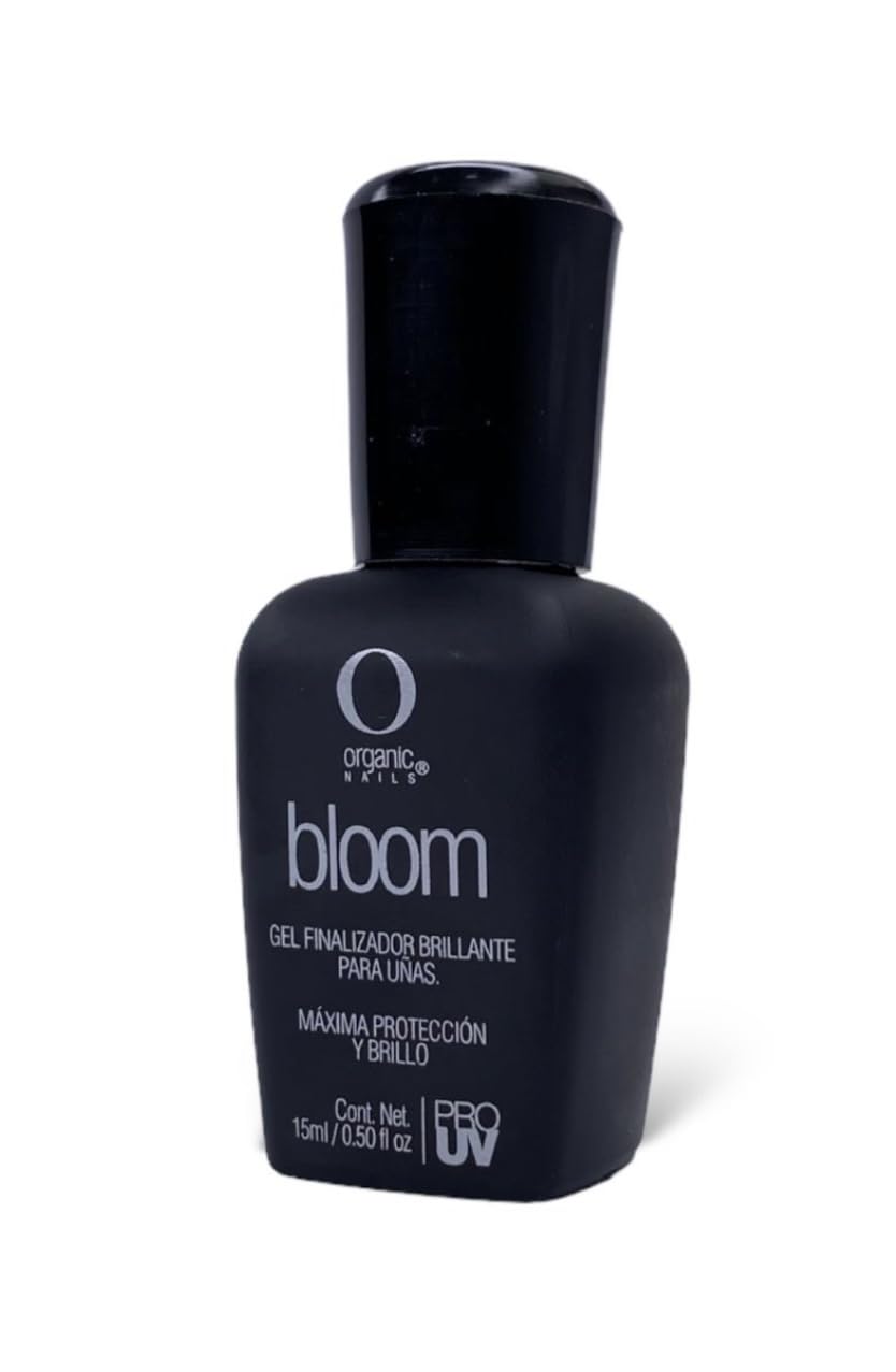 0rganic Nails Bloom UV Nail Gel Top Coat, High Shine Finish, 0.50 fl oz