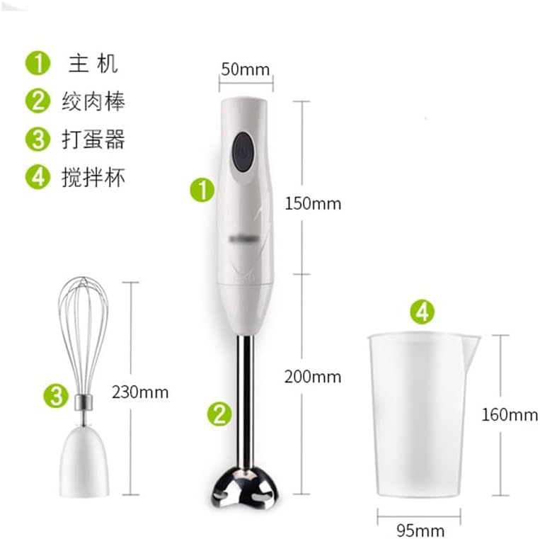4 In 1 Electric Mixer Kitchen Mixer Egg Beater Meat Grinder Manual Juicer Electric (Color : A Size : As the picture shows)
