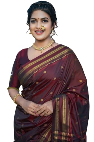 SGF11 Women's Kanjivaram Pure Soft Silk Saree For Women Pure Golden Zari With Blouse Piece