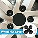 Alpinleux 20 Pcs Black Wheel Lug Nut Covers, Lug Nut Caps, 17MM Tire Bolt Caps Compatible with VW, for Beetle, for Passat, for Jetta, for CC, for GTI