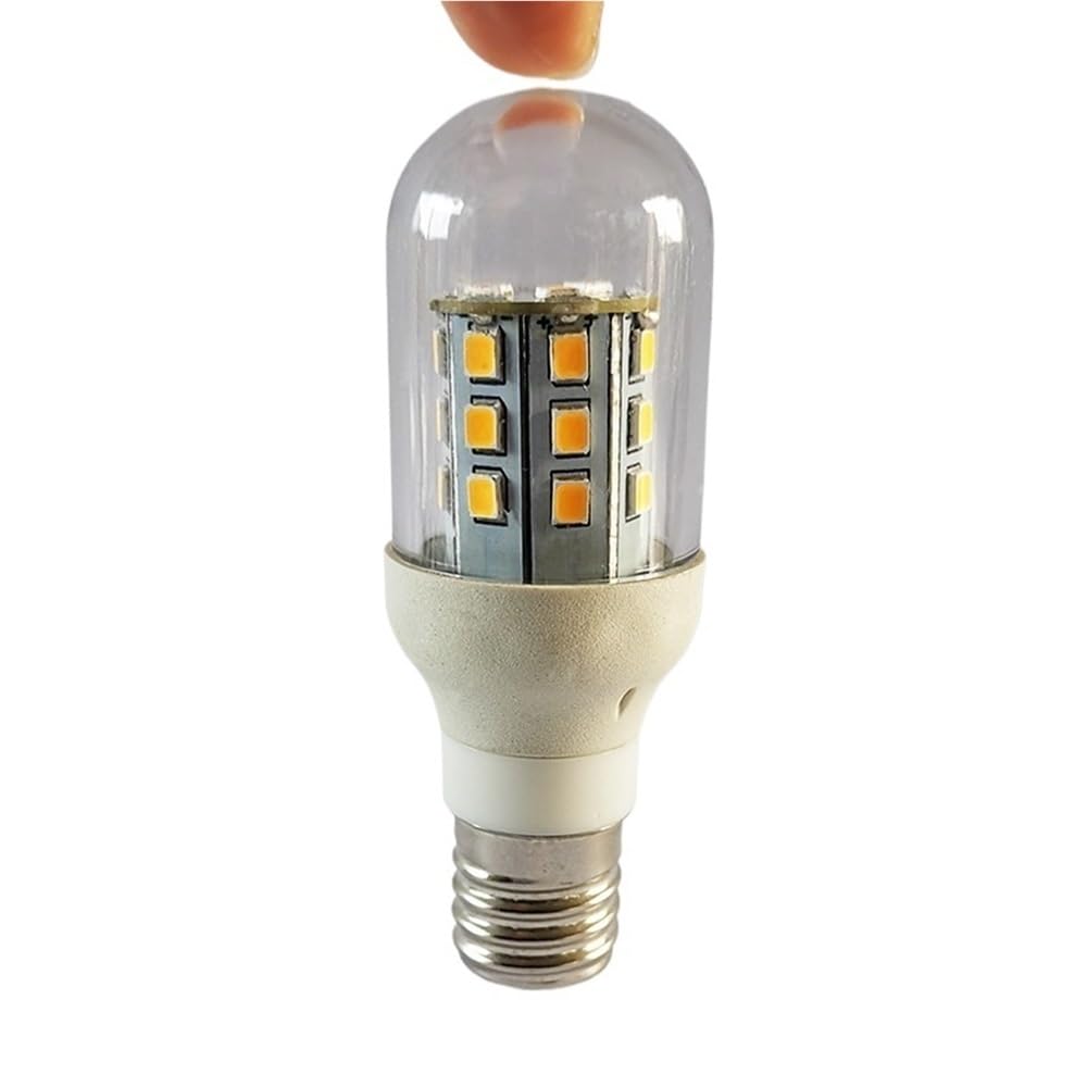 Fengyan Żarówki Domowe, Opakowanie 20 sztuk, żarówka LED E12/E14/E17/B22/E27 DC12-85V 4W, kryształowe lampki nocne(Warm white,E14)