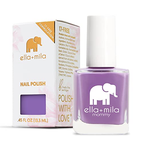 ella+mila Professional, Quick Dry, Long-Lasting & Chip-Resistant Purple Nail Polishes (Lavender Fields - 0.45 fl oz) ella+mila Professional, Quick Dry, Long-Lasting & Chip-Resistant Purple Nail Polishes (Lavender Fields - 0.45 fl oz)