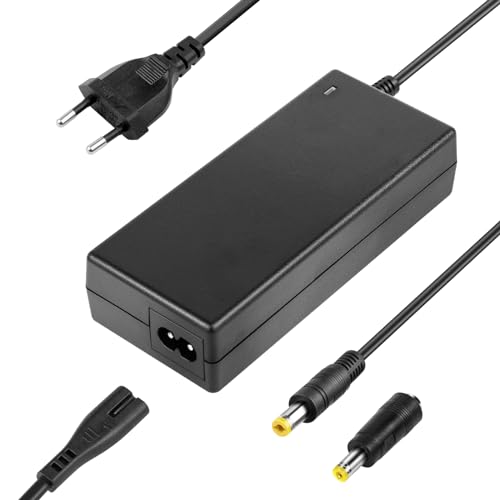 ARyee Hoverboard Ladekabel, 42V 2A E Scooter Ladegerät für 36V Lithium Akku, für Elektroroller E-Bike Rollstuhl Motorrad, mit 2 Steckern, DC 5.5x2.1mm und 5.5x2.5mm