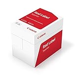 Canon Red Label - Premium A4 Printer Paper 80gsm, 1 Box of 5 Reams (2500 Sheets Total) for Home and Business use