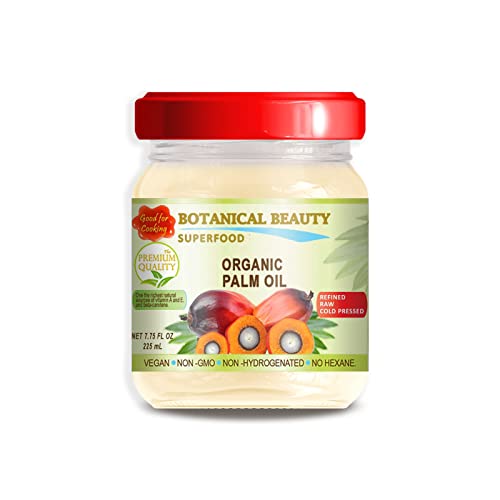 Organic Palm Oil.100% Pure Natural Cold Pressed. Food Grade Food Safe Premium Quality By Botanical Beauty #TOP21