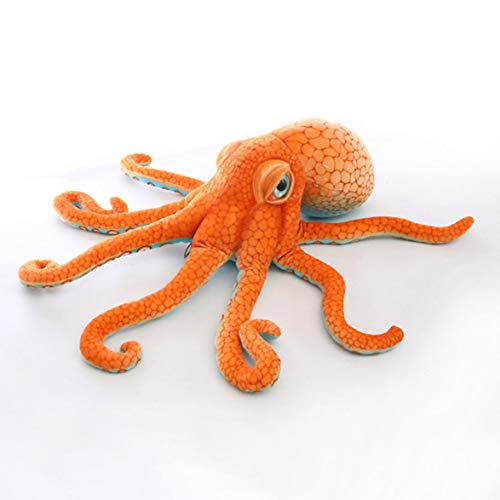 AmiAbi 1 Pcs Simulação Polvo Polvo Boneca de Pelúcia Almofada de Pelúcia Fundo marinho Animal Lula B