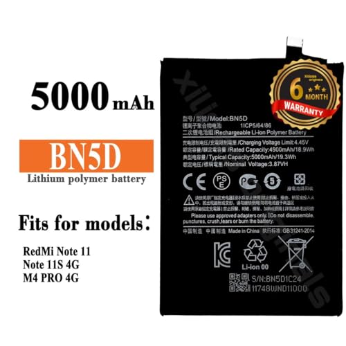 Image of BN5D Battery for Redmi Note 11s /11S M4 Pro Battery with 6 Month Warranty**(B186)